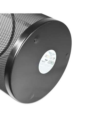 Papelera Rejilla Negra Barata | 24 cm Resistente