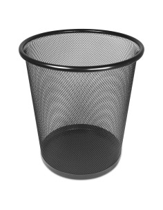 Papelera Rejilla Negra Barata | 24 cm Resistente 2