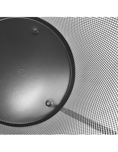 Papelera Rejilla Negra Barata | 24 cm Resistente