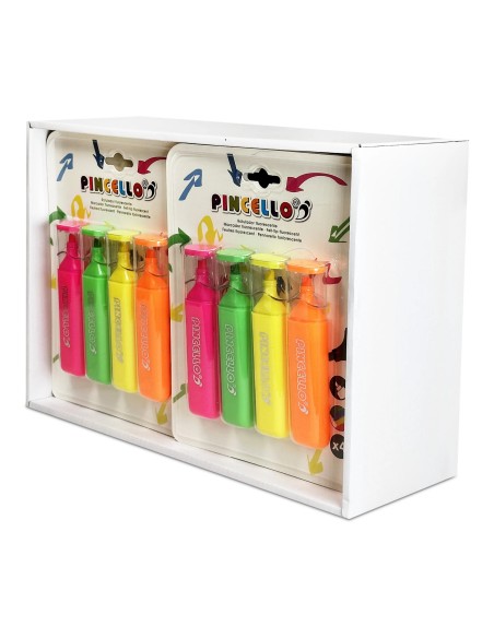 Subrayadores Fluorescentes Baratos | Pack 4 Colores