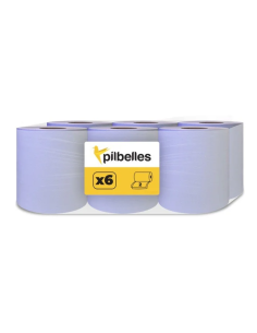 ▷ Rollo Papel Secamanos Cheminé Azul Extra Suave | Pack 6 rollos 105m