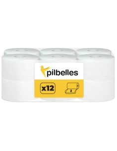 ▷ 🧻 Papel Higiénico Laminado Industrial | Pack 12 Rollos