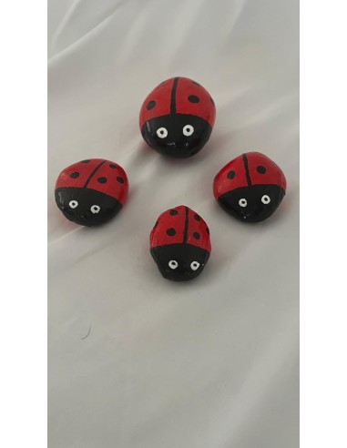 4 Piedras Decorativas Margaritas Baratas | Adorno para Plantas y Hogar