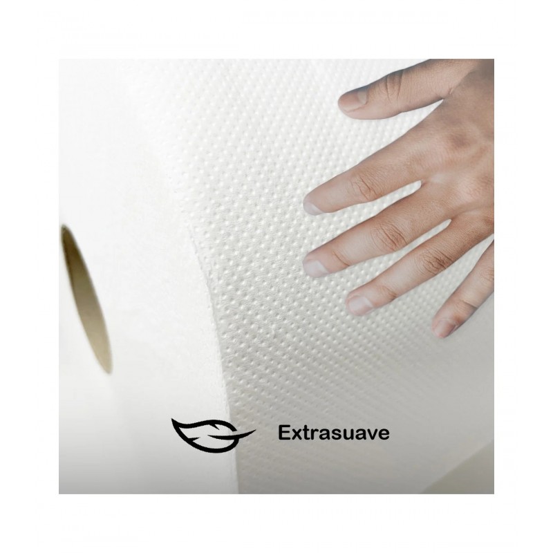 ▷ 🧻Bobina de Celulosa Industrial Laminada | Pack 2 Rollos Absorbentes