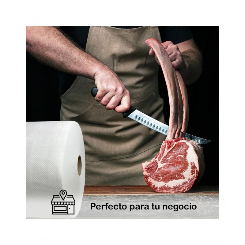 ▷ 🧻Bobina de Celulosa Industrial Laminada | Pack 2 Rollos Absorbentes