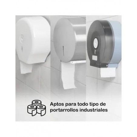▷ 🧻 Rollo Papel Higiénico Laminado Industrial | Pack 18 Rollos 100m