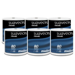 ▷ 🧻Rollo de Papel Multiusos 2 Capas 80m | Pack 6 Rollos Absorbentes