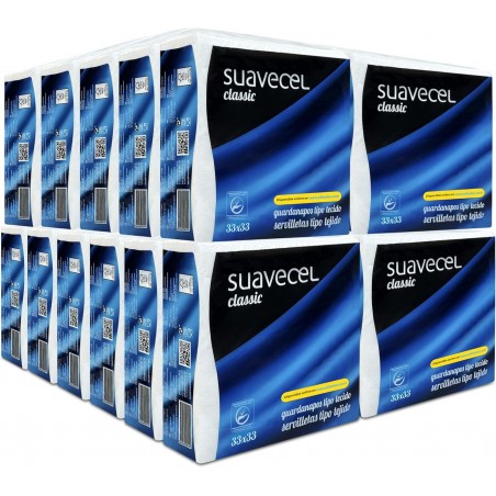 ▷🍽️ Servilletas Papel 33x33 cm | Pack 4.800 unidades Celulosa Virgen