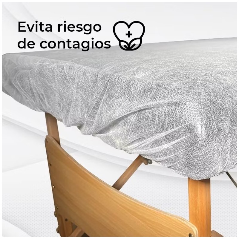 ▷Sábanas Camilla Ajustables 95x220 cm | Pack 100 unidades Desechables