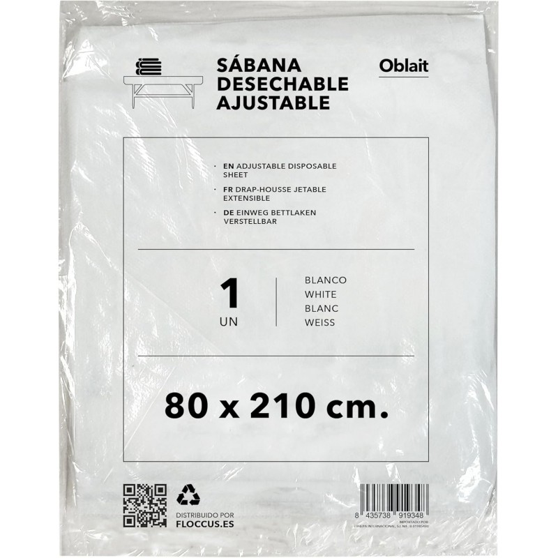 ▷Sábanas Camilla Ajustables 80x210 cm | Pack 100 unidades Desechables