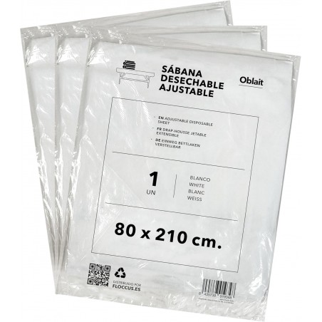 ▷Sábanas Camilla Ajustables 80x210 cm | Pack 100 unidades Desechables