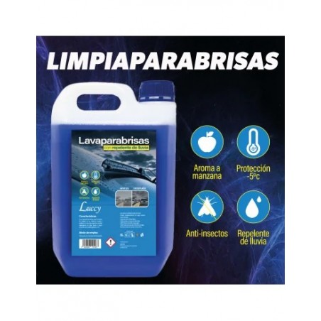 ▷Limpiaparabrisas 5 Litros | Líquido Hidrofóbico con Protección -5ºC