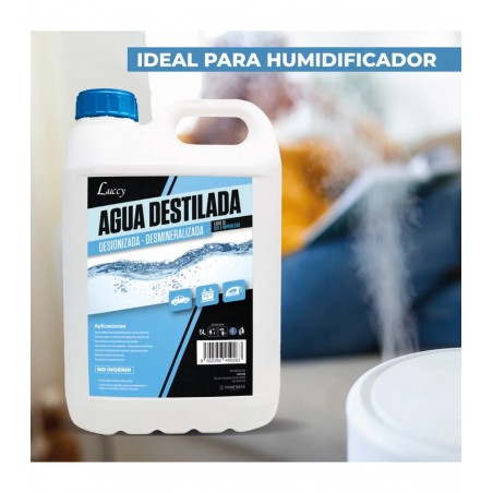 ▷💧 Agua Destilada 5L | Pura y Multiusos para Baterías y Planchas