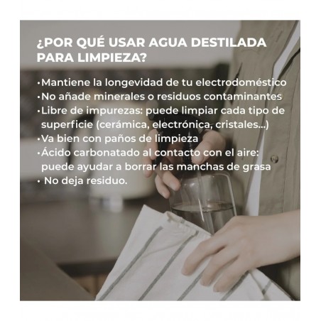 ▷💧 Agua Destilada 5L | Pura y Multiusos para Baterías y Planchas