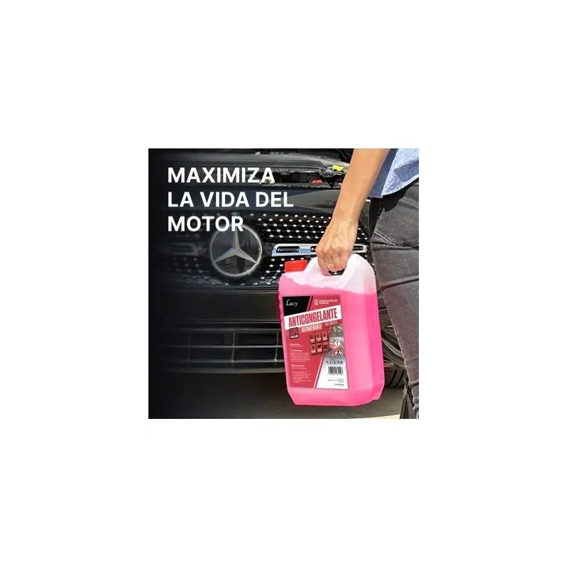 Anticongelante rosa 10% 5 Litros