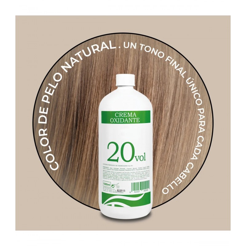 ▷💇‍♀️ Oxigenada Crema 20 Volúmenes 1L | Agua Oxigenada Profesional