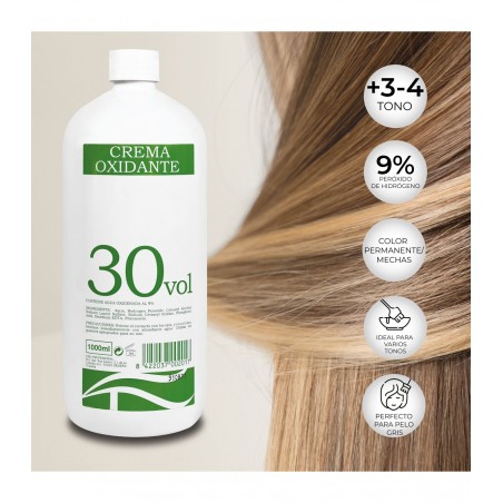 ▷💇‍♀️ Oxigenada en Crema 30 Volúmenes 1L | Aclarado y Decoloración