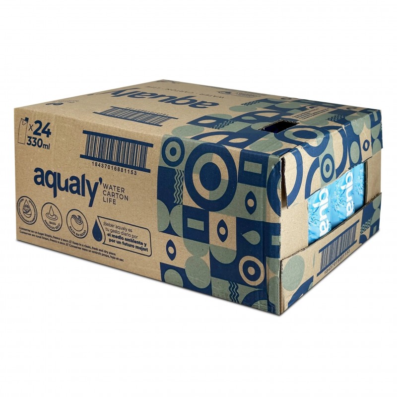 ▷💧 Agua en Brick 330 ml Pack 24 uds | Hidratación práctica