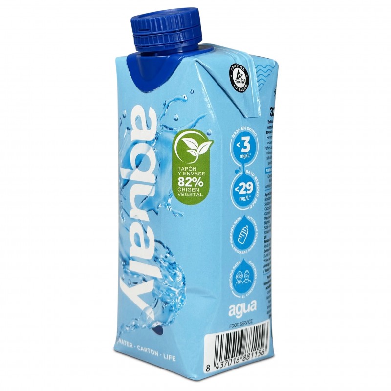 ▷💧 Agua en Brick 330 ml Pack 24 uds | Hidratación práctica