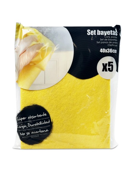 Bayetas Amarillas Baratas | Pack 5 Unidades Multiusos
