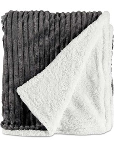 Manta de Pana Gris Barata | Suave, Cálida y Decorativa