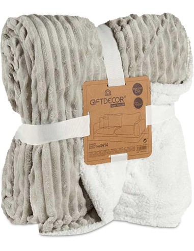 Manta de Pana Gris Barata | Suave, Cálida y Decorativa