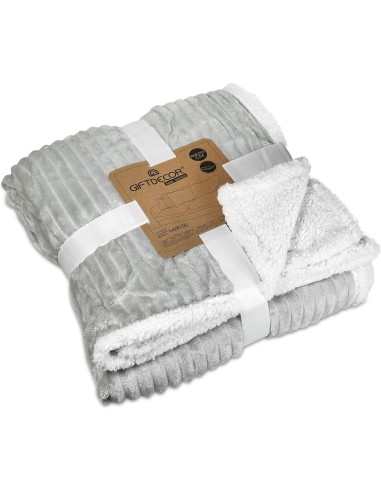 Manta de Pana Gris Barata | Suave, Cálida y Decorativa