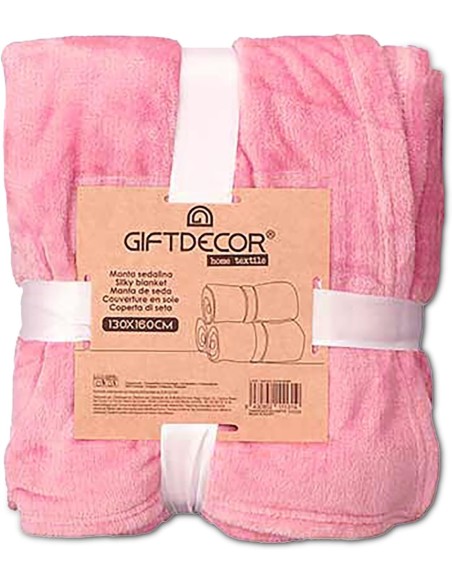 Manta Sedalina Rosa Barata | Suave, Ligera y Decorativa