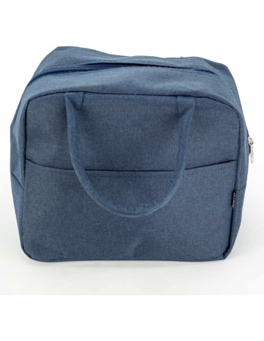 Bolsa Nevera Azul Barata | Con Asas y Bolsillo Frontal