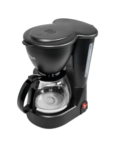 Cafetera Eléctrica 6 Tazas Barata | 550W 0.6L Negra