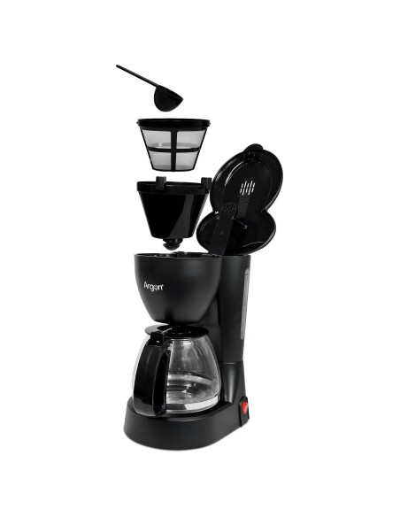 Cafetera Eléctrica 6 Tazas Barata | 550W 0.6L Negra