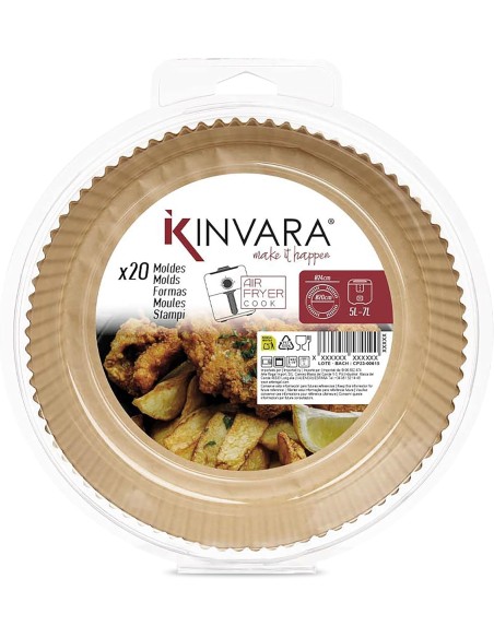 Molde Papel Freidora de Aire Grande Barato | Pack 20 Unidades
