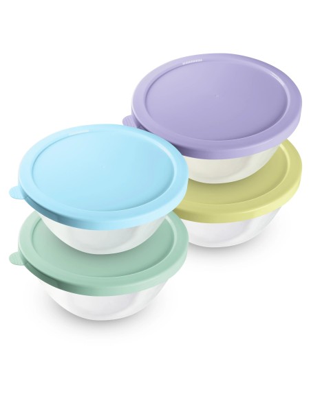 Set 4 Fiambreras de Cristal Baratas | Resistentes y Prácticas