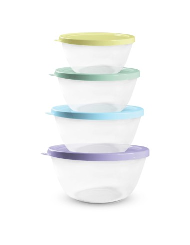 Set 4 Fiambreras de Cristal Baratas | Resistentes y Prácticas