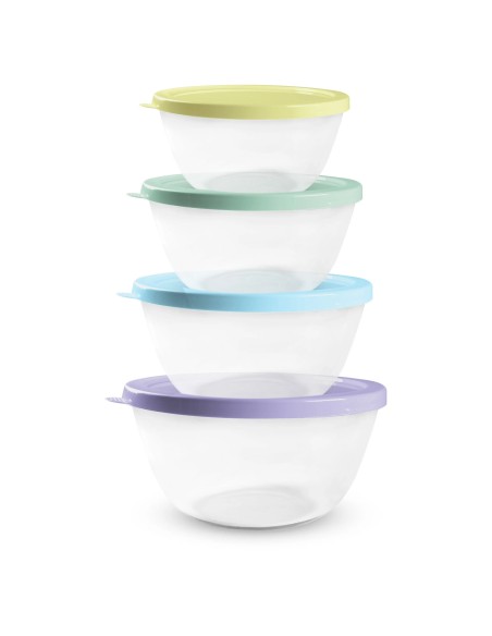 Set 4 Fiambreras de Cristal Baratas | Resistentes y Prácticas