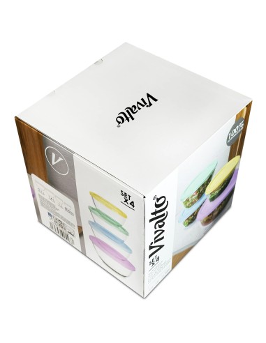 Set 4 Fiambreras de Cristal Baratas | Resistentes y Prácticas