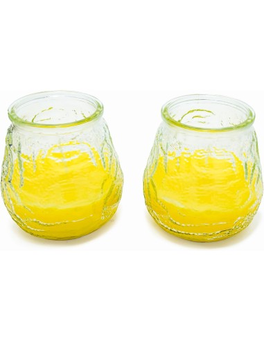 Vela de Citronela en Cristal Alto Barata | Repelente y Decorativa