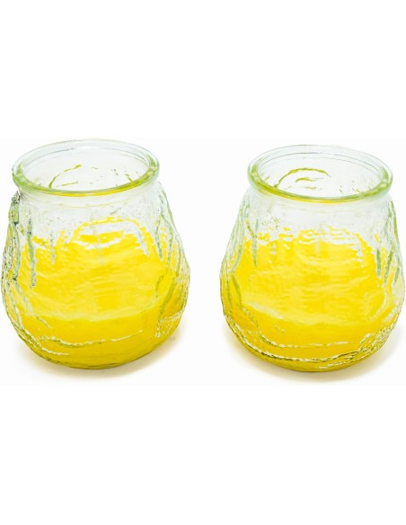 Vela de Citronela en Cristal Alto Barata | Repelente y Decorativa
