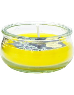Vela de Citronela en Cristal Bajo Barata | Repelente Decorativa 2