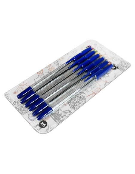 Bolígrafos Baratos | Pack 6 Unidades Escritura Suave