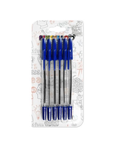 Bolígrafos Baratos | Pack 6 Unidades Escritura Suave